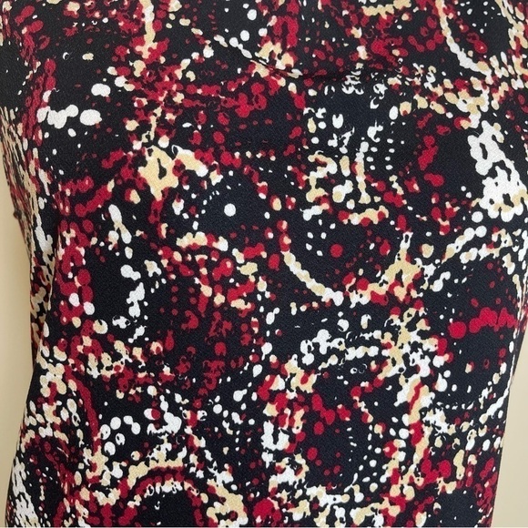 Jones Studio Black Red Abstract Print Top and Skirt Set US XL - Picture 8 of 8
